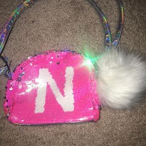 Justice Girls Sequins Intial N Bag